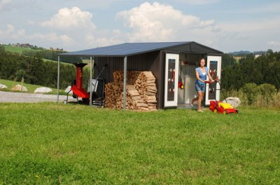 Garaże blaszane, garaże metalowe - budki narzędziowe do ogrodu