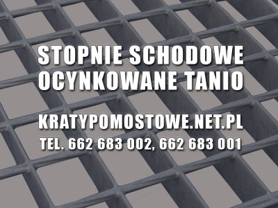 Stopnie schodowe ocynkowane TANIO